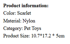Dog Molar Nibbling Nylon Beef Flavor Toy