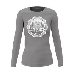 Camping Seal Women Long Sleeve Shirt